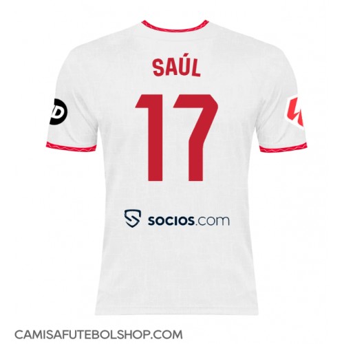 Camisa de time de futebol Sevilla Saul Niguez #17 Replicas 1º Equipamento 2024-25 Manga Curta